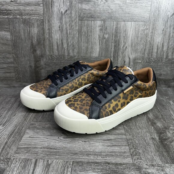 Dr. Scholl's Leopard Print Sneakers - Black and Brown - Picture 4 of 8